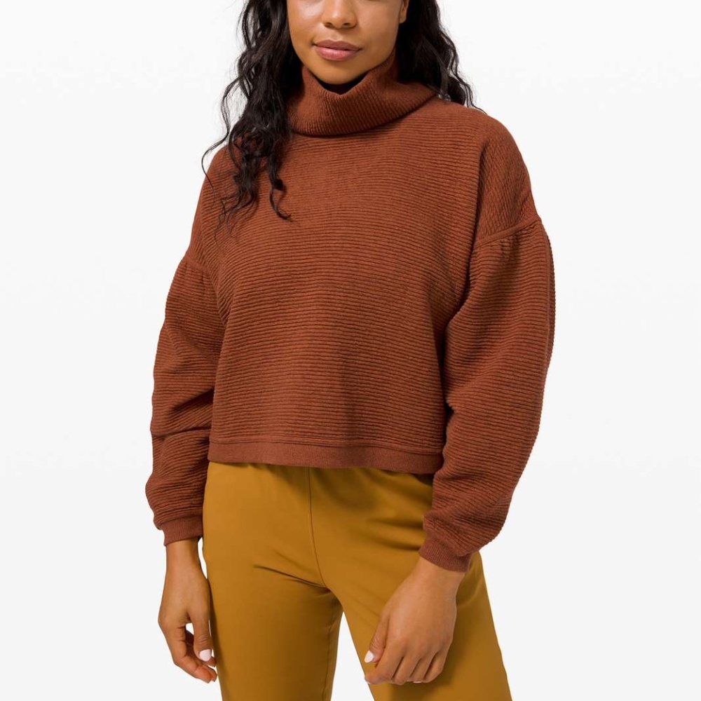 Lululemon 2020 Peaceful Moments Pullover Heathered Ancient Copper